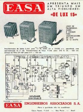 Amplificador DE LUX 15; EASA Engenheiros (ID = 1961148) Kit