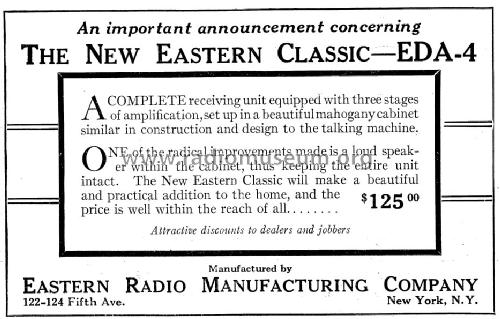 Eastern Classic Model EDA-4; Eastern Radio (ID = 998332) Radio