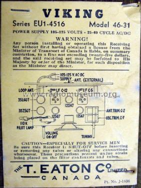 Viking 46-31 EU1-4516; Eaton Co. Ltd., The (ID = 2182906) Radio