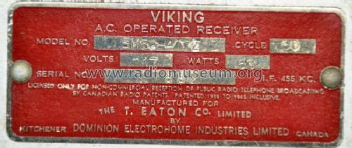 Viking 47-43; Eaton Co. Ltd., The (ID = 2624720) Radio