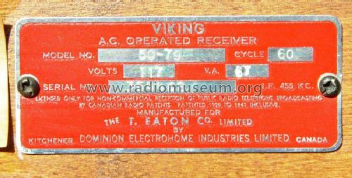 Viking 50-79W ; Eaton Co. Ltd., The (ID = 1917413) Radio