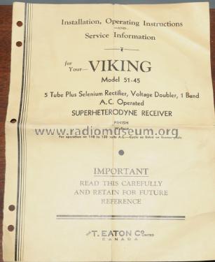 Viking 51-45 ; Eaton Co. Ltd., The (ID = 2752476) Radio
