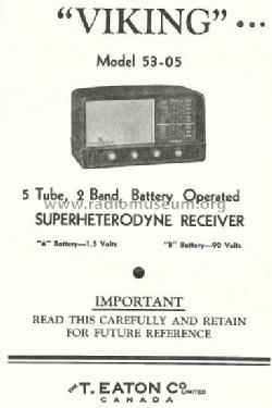 Viking 53-05; Eaton Co. Ltd., The (ID = 764814) Radio