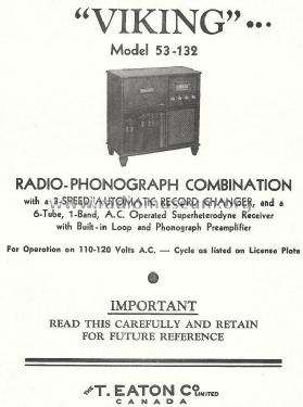 Viking 53-132; Eaton Co. Ltd., The (ID = 764834) Radio