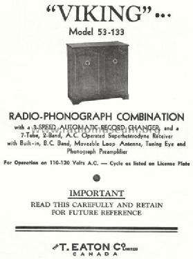 Viking 53-133; Eaton Co. Ltd., The (ID = 764836) Radio