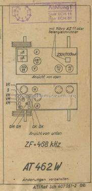 Super AT462W; EAW, Elektro- (ID = 1686213) Radio