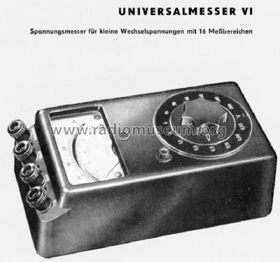 Universalmesser VI ; EAW, Elektro- (ID = 115011) Equipment