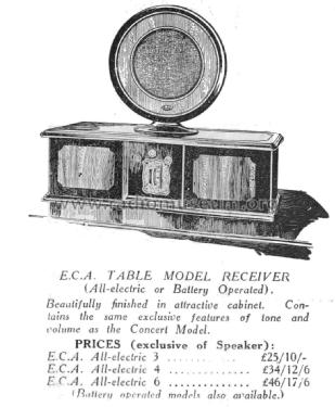 E.C.A. All-Electric 4 ; ECA, Electric (ID = 2407014) Radio