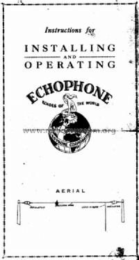 Echophone TA-16; Echophone Radio, Inc (ID = 986205) Radio