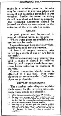 Echophone TA-16; Echophone Radio, Inc (ID = 986210) Radio