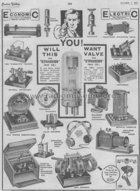 Crystal Detector ; Economic Electric; (ID = 2504797) Radio part