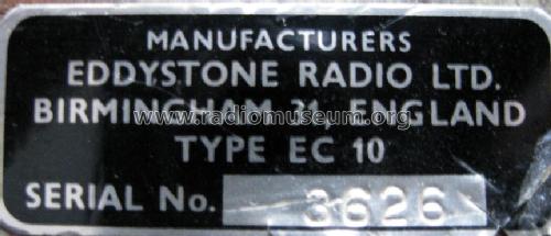 EC-10; Eddystone, (ID = 633021) Commercial Re