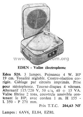 S20; Eden-Électronique (ID = 2071369) Enrég.-R