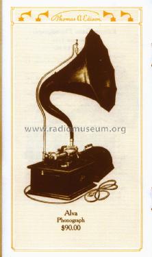 Phonograph Alva; Edison, Thomas A., (ID = 1293594) TalkingM