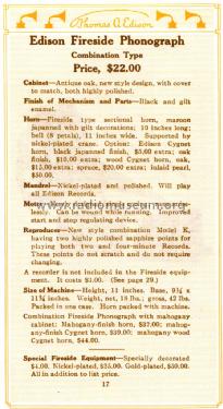 Phonograph Fireside; Edison, Thomas A., (ID = 1293969) TalkingM