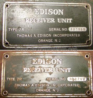 C-4 Ch= 7R + 8P; Edison, Thomas A., (ID = 1182745) Radio