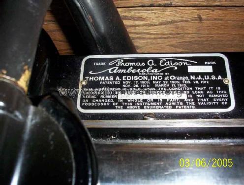 Phonograph Amberola 30; Edison, Thomas A., (ID = 116821) TalkingM