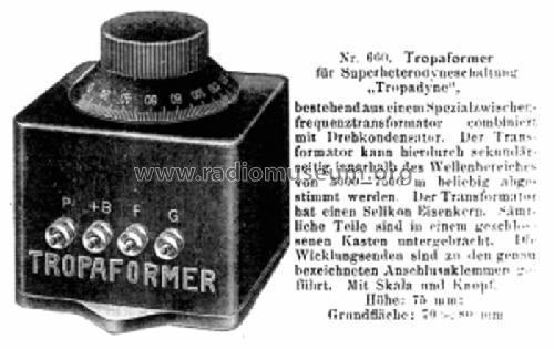 Tropaformer einzeln ; FEF-Radio, F. (ID = 1534352) mod-past25