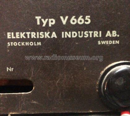 National V665; EIA Elektriska (ID = 2344392) Radio