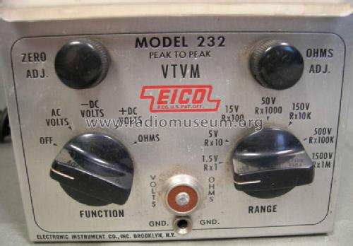 Vacuum-Tube Voltmeter Kit 232-K; EICO Electronic (ID = 1032145) Equipment