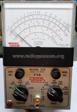 Vacuum-Tube Voltmeter Kit 232-K; EICO Electronic (ID = 1079025) Equipment