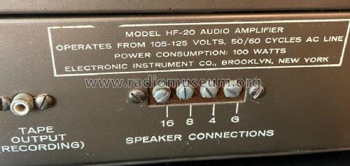 Audio Amplifier HF-20; EICO Electronic (ID = 3007187) Ampl/Mixer