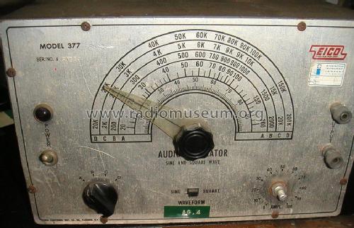Audio Generator 377; EICO Electronic (ID = 1513851) Equipment