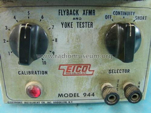 Flyback Xfmr and Yoke Tester 944; EICO Electronic (ID = 1422672) Ausrüstung