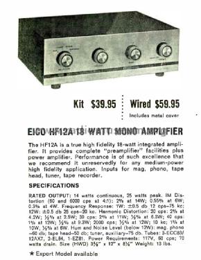 HF12A; EICO Electronic (ID = 3021053) Ampl/Mixer