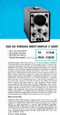 Oscilloscope 435; EICO Electronic (ID = 3024426) Equipment