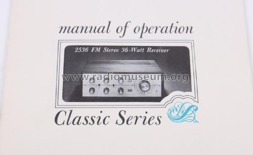 Stereo FM Receiver Classic 2536; EICO Electronic (ID = 2901629) Radio