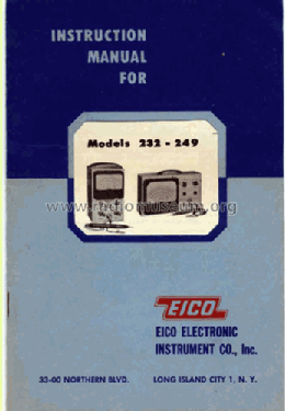 Vacuum Tube Voltmeter 249; EICO Electronic (ID = 226463) Equipment