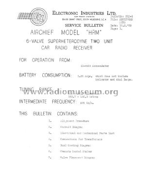 Air Chief FE & FC Holden HRM; Air Chief, brand of (ID = 2352640) Car Radio