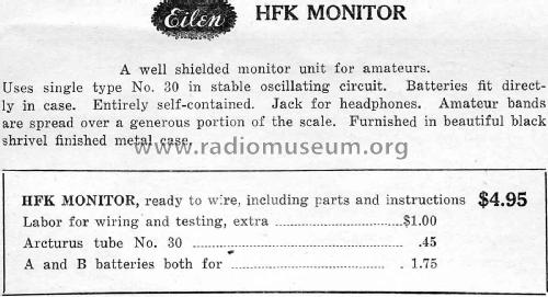 Monitor HFK; Eilen Radio (ID = 1793964) Amateur-R