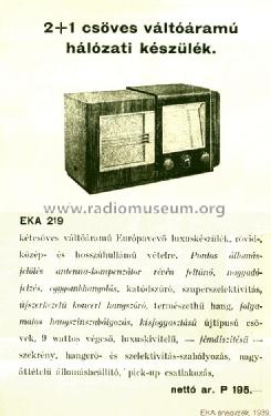 219; EKA; Budapest (ID = 2243684) Radio