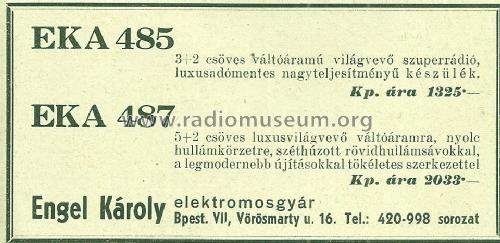 487; EKA; Budapest (ID = 2216521) Radio