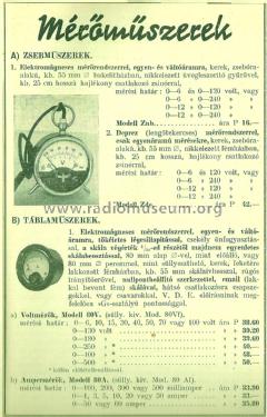 Zsebmüszer Pocket Voltmeter; EKA; Budapest (ID = 1988486) Equipment