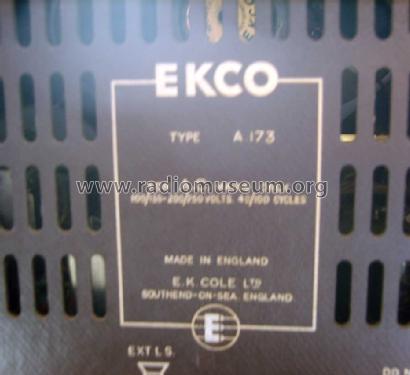 A-173 ; Ekco, E.K.Cole Ltd.; (ID = 1036142) Radio