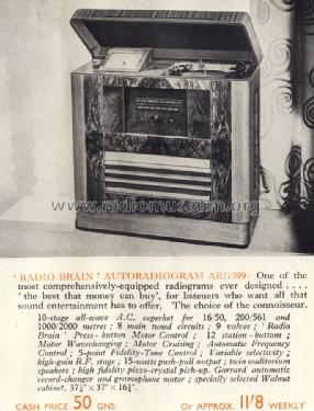 ARG399 ; Ekco, E.K.Cole Ltd.; (ID = 1273034) Radio