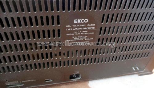 AW108; Ekco, E.K.Cole Ltd.; (ID = 2927046) Radio