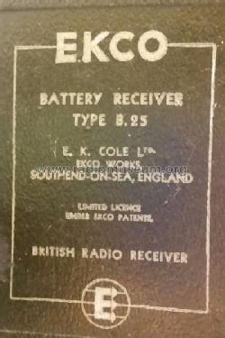 B25; Ekco, E.K.Cole Ltd.; (ID = 2100493) Radio