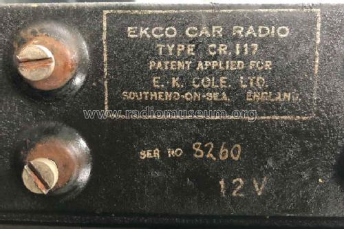 CR117; Ekco, E.K.Cole Ltd.; (ID = 2636178) Car Radio