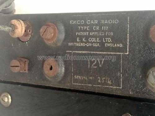 CR117; Ekco, E.K.Cole Ltd.; (ID = 2864088) Car Radio