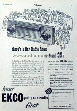 CR152; Ekco, E.K.Cole Ltd.; (ID = 1966020) Car Radio