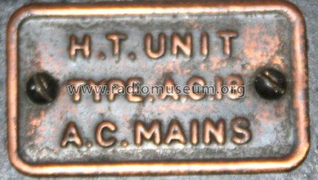 H.T. Unit A.C.18; Ekco, E.K.Cole Ltd.; (ID = 877268) Fuente-Al