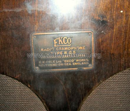 Radio Gramophone RG5; Ekco, E.K.Cole Ltd.; (ID = 2542203) Radio