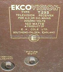 T293; Ekco, E.K.Cole Ltd.; (ID = 218410) TV Radio