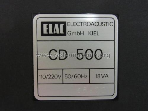 HiFi-Stereo-Recorder CD500; Elac Electroacustic (ID = 2329907) Sonido-V