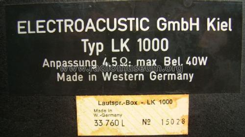 LK1000; Elac Electroacustic (ID = 1768853) Speaker-P
