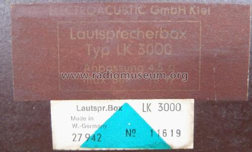 Lautsprecherbox LK3000; Elac Electroacustic (ID = 2617928) Lautspr.-K